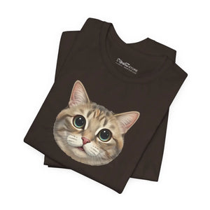 Cute Cat Unisex Jersey Short Sleeve Tee Cotton - Dipaliz - T-shirts