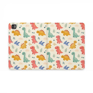 Dipaliz Cute Dino Tablet Folio Case Vegan Leather - Mobile Phone Cases