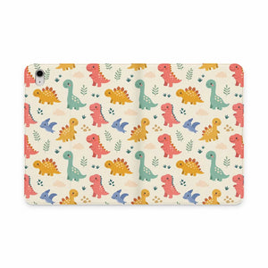 Dipaliz Cute Dino Tablet Folio Case Vegan Leather - Mobile Phone Cases