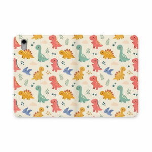 Dipaliz Cute Dino Tablet Folio Case Vegan Leather - Mobile Phone Cases