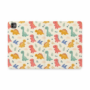 Dipaliz Cute Dino Tablet Folio Case Vegan Leather - Mobile Phone Cases