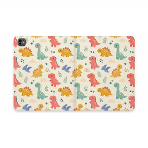 Dipaliz Cute Dino Tablet Folio Case Vegan Leather - Mobile Phone Cases