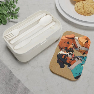 Cute Dogs Bento Box - Pla Eco-friendly Lunch Set - Dipaliz - Sets
