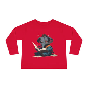 Elephant Fun Toddler Long Sleeve Tee Cotton Jersey - Dipaliz - Baby & Clothing