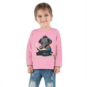 Elephant Fun Toddler Long Sleeve Tee Cotton Jersey - Dipaliz - Baby & Clothing
