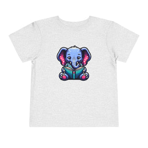 Soft Cotton Short Sleeve Tee - Elephant Reading - Dipaliz - Baby & Toddler Clothing
