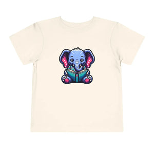 Soft Cotton Short Sleeve Tee - Elephant Reading - Dipaliz - Baby & Toddler Clothing