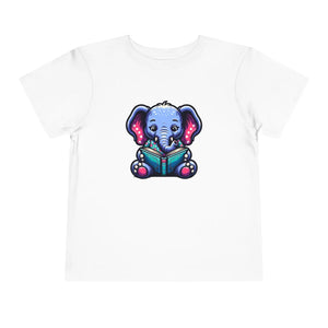Soft Cotton Short Sleeve Tee - Elephant Reading - Dipaliz - Baby & Toddler Clothing