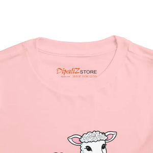 Kids Clothes - Short Sleeve Tee - Cute Lamb Toddler Cotton Shirt - Dipaliz