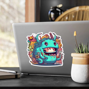 Weatherproof Kiss Cut Vinyl Decals - Monster Madness - Dipaliz - Decorative Stickers
