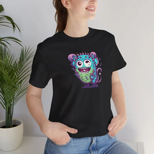 Cute Monster Unisex Jersey Short Sleeve Tee Cotton - Dipaliz - T-shirts
