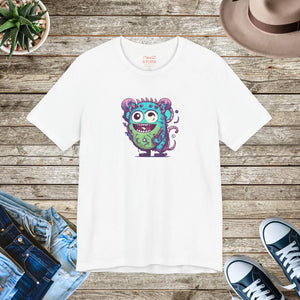 Cute Monster Unisex Jersey Short Sleeve Tee Cotton - Dipaliz - T-shirts