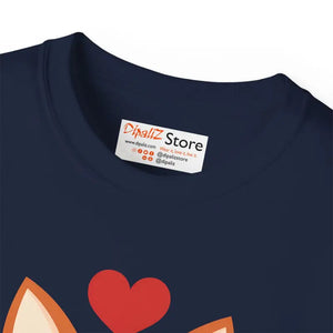 Red Fox Tee Ultra Cotton Women’s Fashion Heart Design - Dipaliz - T-shirts