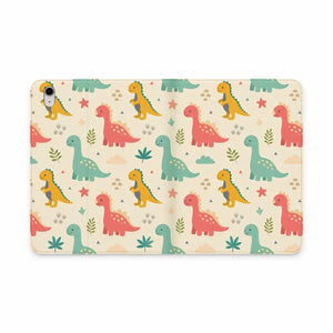 Dipaliz Cute Pastel Dinosaurs Tablet Folio Vegan Leather - Mobile Phone Cases