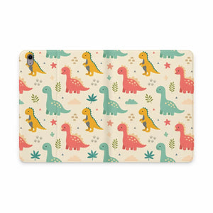 Dipaliz Cute Pastel Dinosaurs Tablet Folio Vegan Leather - Mobile Phone Cases