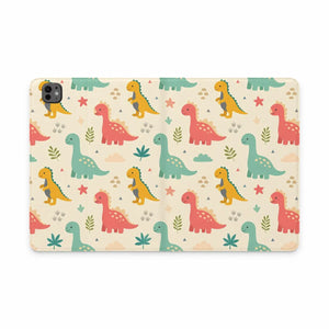 Dipaliz Cute Pastel Dinosaurs Tablet Folio Vegan Leather - Mobile Phone Cases