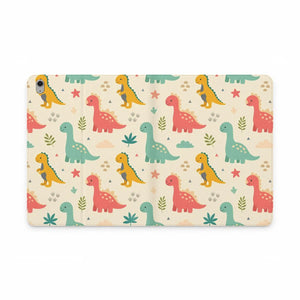 Dipaliz Cute Pastel Dinosaurs Tablet Folio Vegan Leather - Mobile Phone Cases