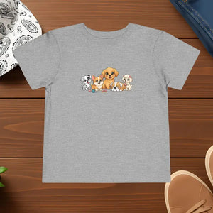 Cute Puppies Toddler Short Sleeve Tee - Athletic Heather / 2t - Baby & Clothing