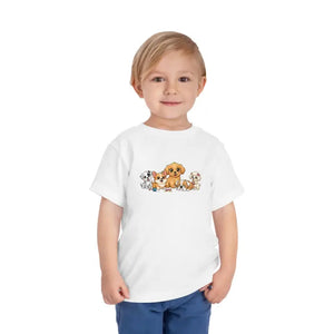 Cute Puppies Toddler Short Sleeve Tee - Baby & Clothing