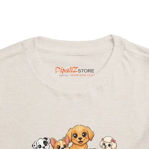Cute Puppies Toddler Short Sleeve Tee - Baby & Clothing