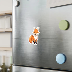 Cute Red Fox Kiss Cut Vinyl - Satin Finish - Dipaliz - Electronics Stickers & Decals