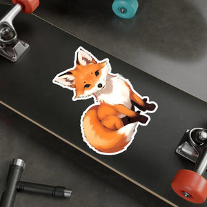 Cute Red Fox Kiss Cut Vinyl - Satin Finish - Dipaliz - Electronics Stickers & Decals
