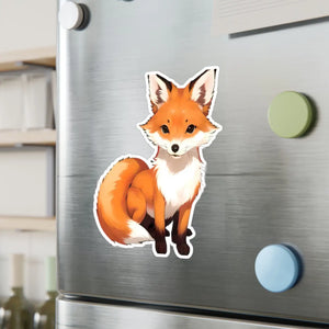 Cute Red Fox Kiss Cut Vinyl - Satin Finish - Dipaliz - Electronics Stickers & Decals