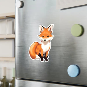 Cute Red Fox Kiss Cut Vinyl - Satin Finish - Dipaliz - Electronics Stickers & Decals