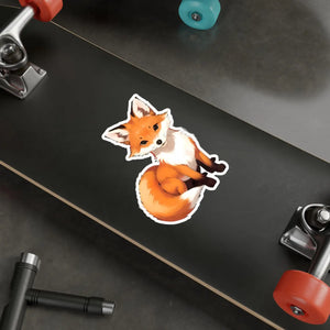 Cute Red Fox Kiss Cut Vinyl - Satin Finish - Dipaliz - Electronics Stickers & Decals