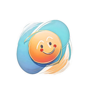 Vibrant Cute Smiley Face Vinyl Decals - Waterproof - Dipaliz - Electronics Stickers &