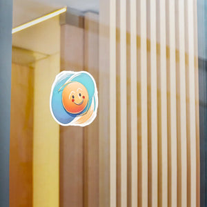Vibrant Cute Smiley Face Vinyl Decals - Waterproof - Dipaliz - Electronics Stickers &