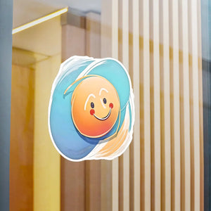 Vibrant Cute Smiley Face Vinyl Decals - Waterproof - Dipaliz - Electronics Stickers &