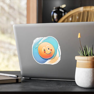 Vibrant Cute Smiley Face Vinyl Decals - Waterproof - Dipaliz - Electronics Stickers &