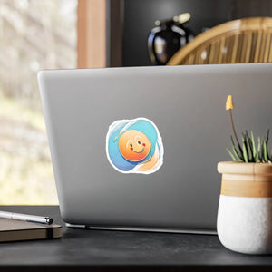 Vibrant Cute Smiley Face Vinyl Decals - Waterproof - Dipaliz - Electronics Stickers &