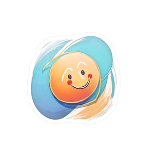 Vibrant Cute Smiley Face Vinyl Decals - Waterproof - Dipaliz - Electronics Stickers &