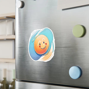 Vibrant Cute Smiley Face Vinyl Decals - Waterproof - Dipaliz - Electronics Stickers &
