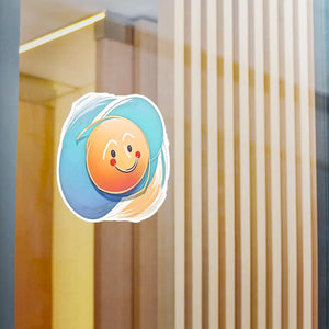 Vibrant Cute Smiley Face Vinyl Decals - Waterproof - Dipaliz - Electronics Stickers &