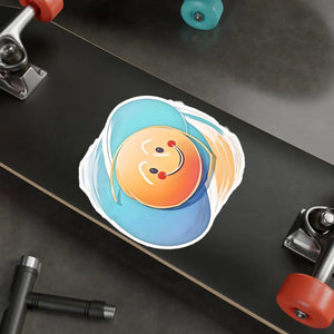 Vibrant Cute Smiley Face Vinyl Decals - Waterproof - Dipaliz - Electronics Stickers &