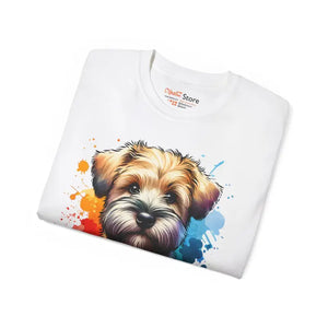 Unisex Ultra Cotton Tee Wheaten Terrier Charm by Dipaliz - T-shirts