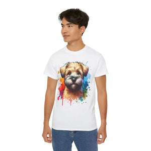 Unisex Ultra Cotton Tee Wheaten Terrier Charm by Dipaliz - T-shirts