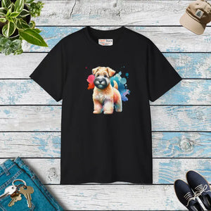 Dog Lover Tee - Ultra Cotton Wheaten Terrier Design - Dipaliz - Black / s - T-shirts