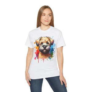 Unisex Ultra Cotton Tee Wheaten Terrier Charm by Dipaliz - T-shirts