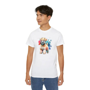 Dog Lover Tee - Ultra Cotton Wheaten Terrier Design - Dipaliz - T-shirts
