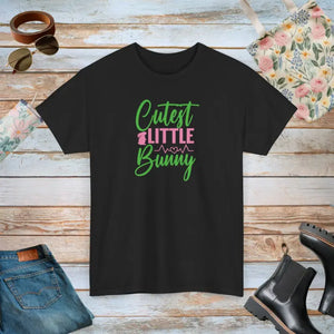 T-shirt - Unisex Deluxe Easter Bunny Heavy Cotton Tee - Dipaliz Black / s