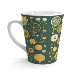 Trendy Dandelion Flowers Latte Mug - Ceramic 12oz - Dipaliz - Mugs