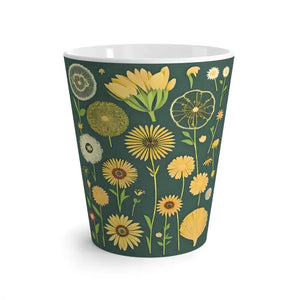Mug - Latte Dandelion Flowers Modern Lifestyle Art - Dipaliz 12oz