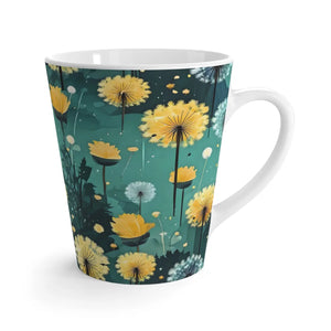 Artistic Dandelions 12oz Latte Mug Ceramic Cup - Dipaliz - Mugs
