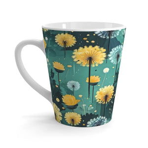 Dandelions 12oz Latte Mug - Coffee Lover Essential - Dipaliz
