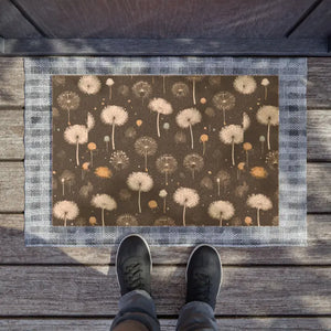Home Decor - Dandelion Doormat - Tufted Coir Coconut Fiber - Dipaliz 24’’ x 16’’