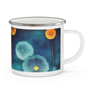 Dandelion Enamel Camping Mug - 12oz Outdoor Steel - Dipaliz - Mugs